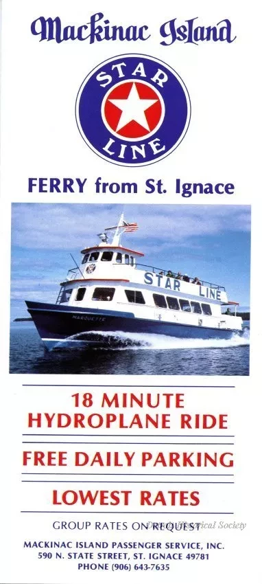 Brochure - Mackinac Island
Star Line Ferry from St. Ignace