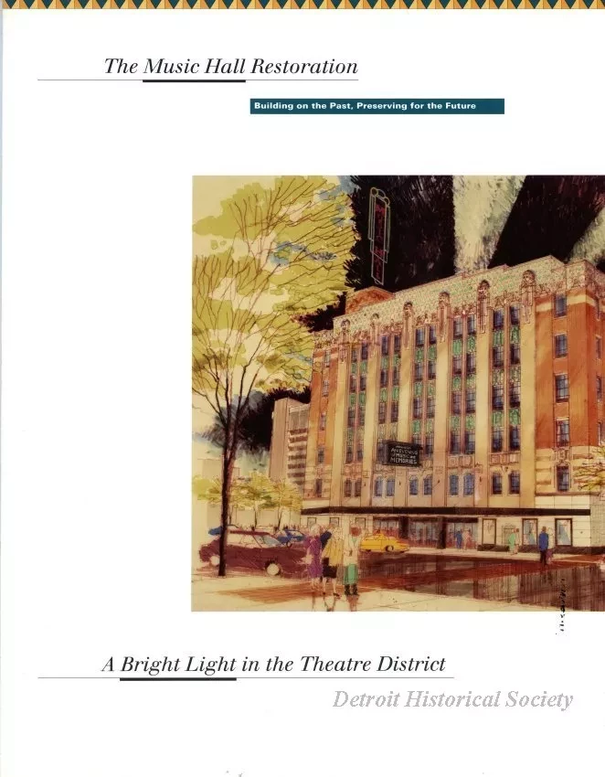 Brochure - The Music Hall Restoration
