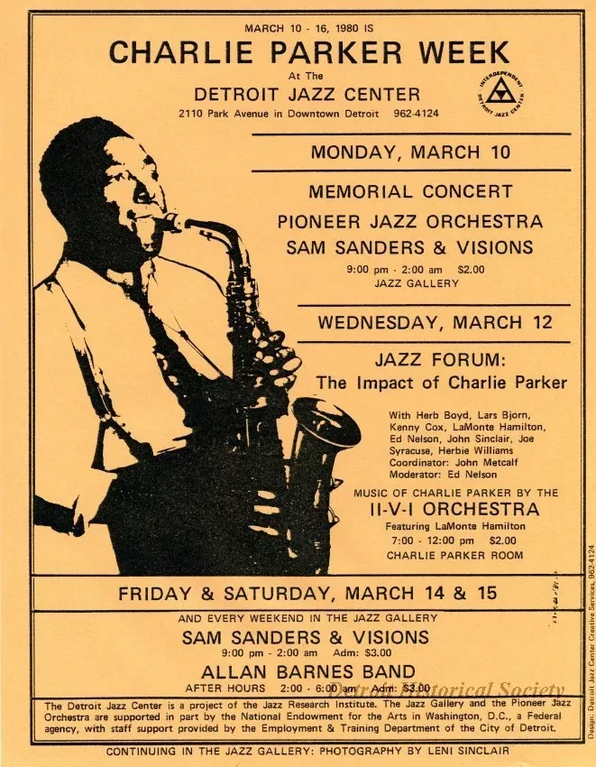 Flier - Detroit Jazz Center