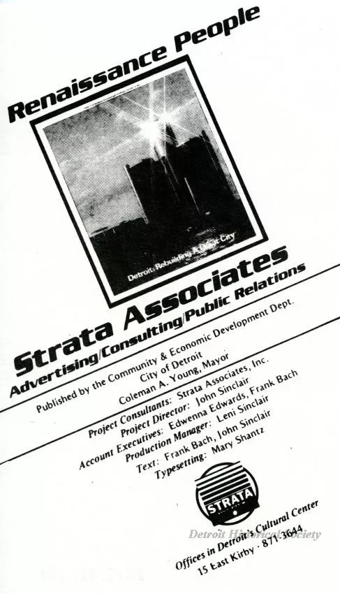 Advertisement - Renaissance People
Strata Associates