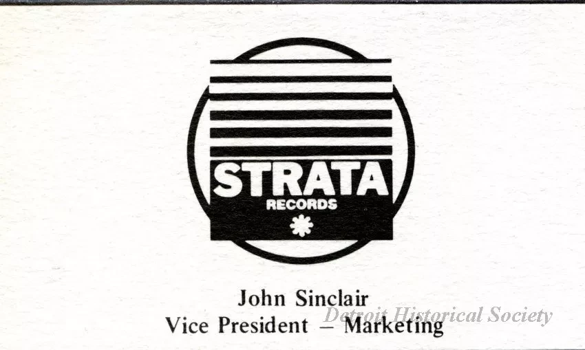 Card, Business - Strata Records
John Sinclair, Vice President - Marketing
