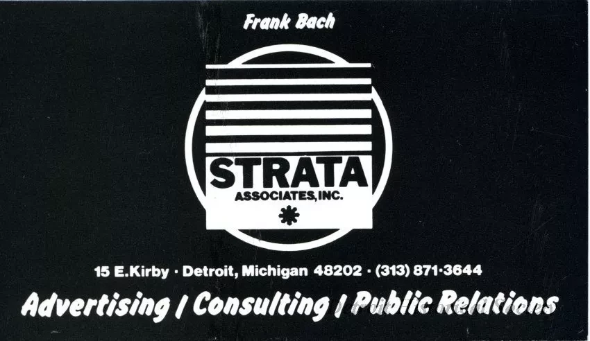 Card, Business - Frank Bach
Strata Associates, Inc.