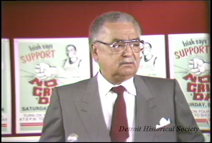 U-Matic - No Crime Day News Conference
Sept. 4, 1986 11 a.m.
Tape #1
Raw Footage