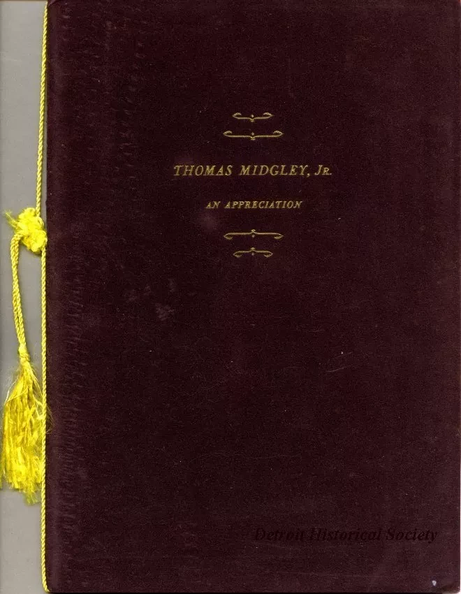 Booklet - Thomas Midgley, Jr.
An Appreciation