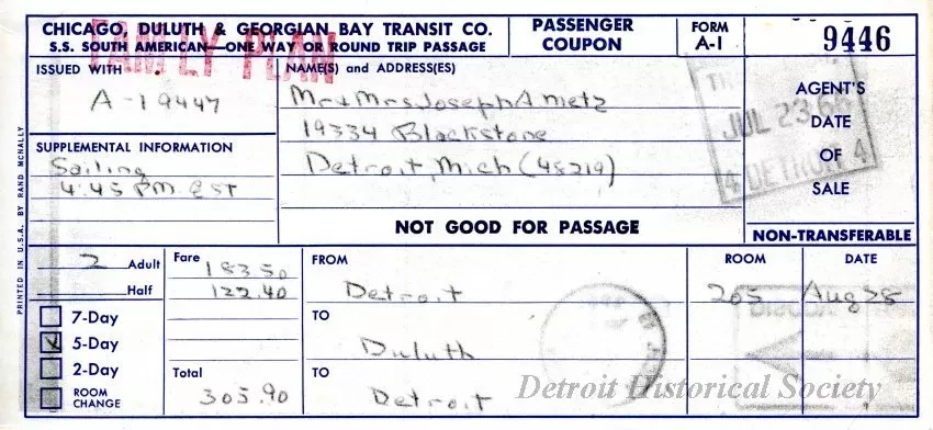 Ticket, Transportation