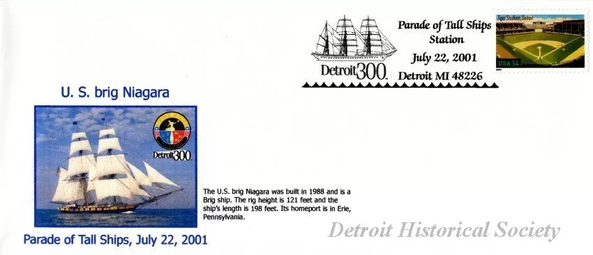 Commemorative - Parade of Tall Ships Station
July 22, 2001