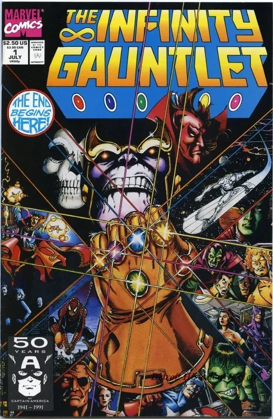 Book, Comic - The Infinity Gauntlet #1