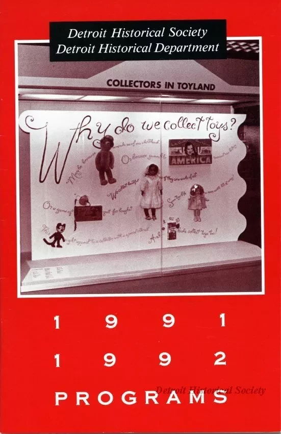 Advertisement - Detroit Historical Society
Detroit Historical Department
1991-1992 Programs