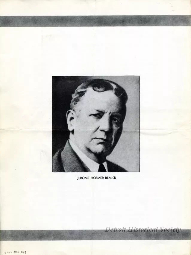 Pamphlet - A Tribute to George and Anne, Old Timers Day, Belle Isle, 1950