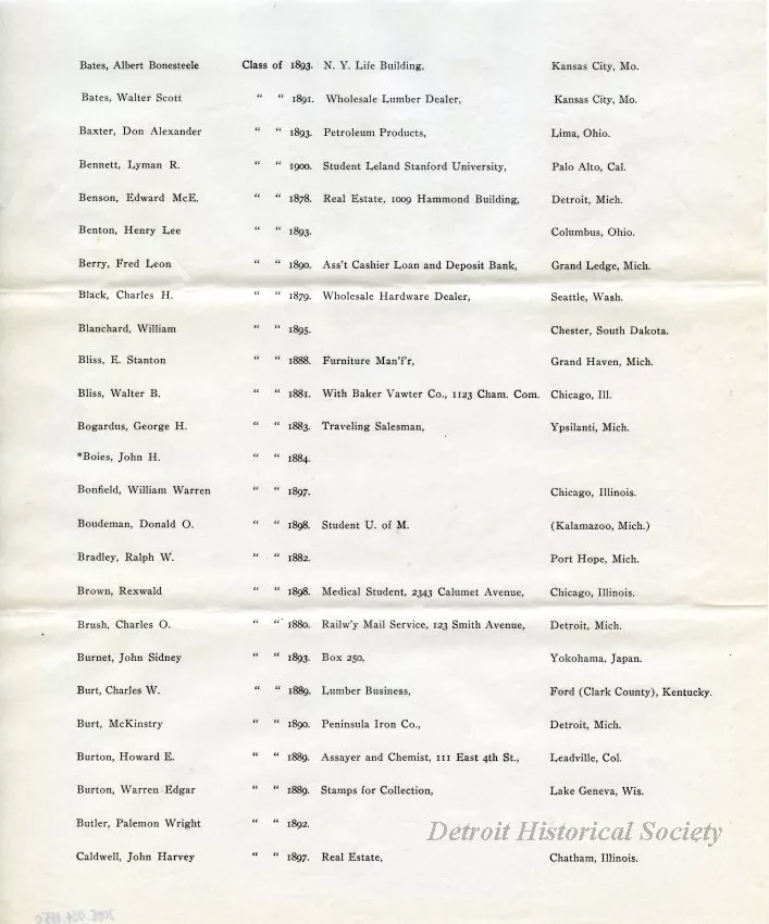 Letter - Headquarters, Michigan Military Academy
