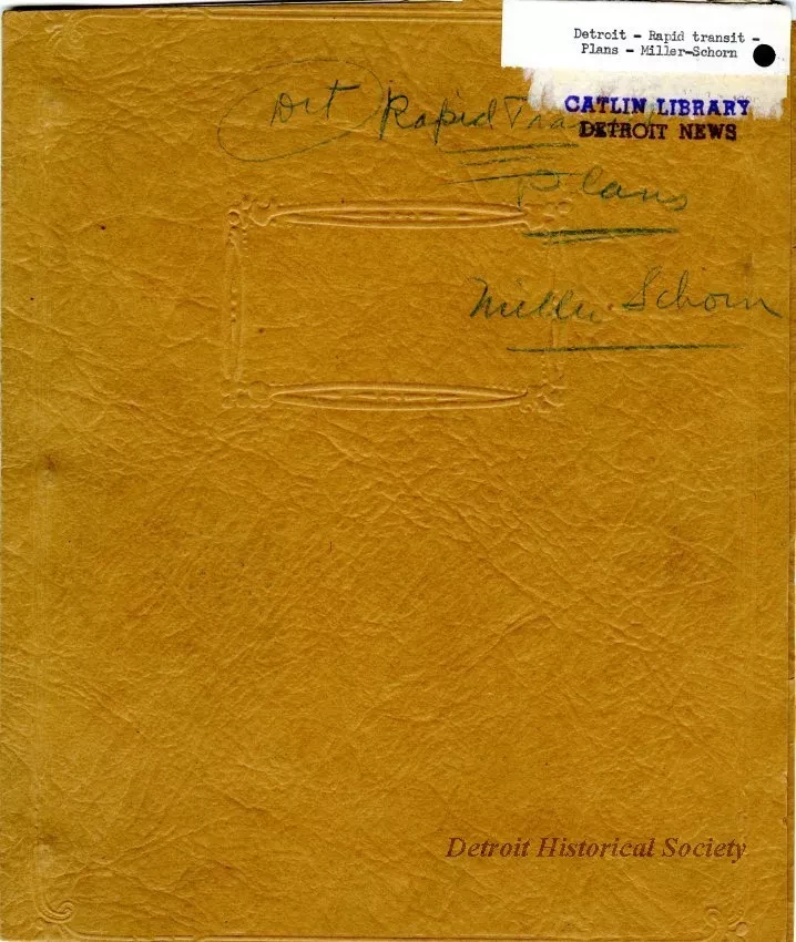 Report - Report of the Street Railway Commission to the 
Honorable Common Council on the Miller-Schorn System