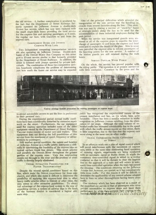 Report - A New System of Surface Rapid Transit