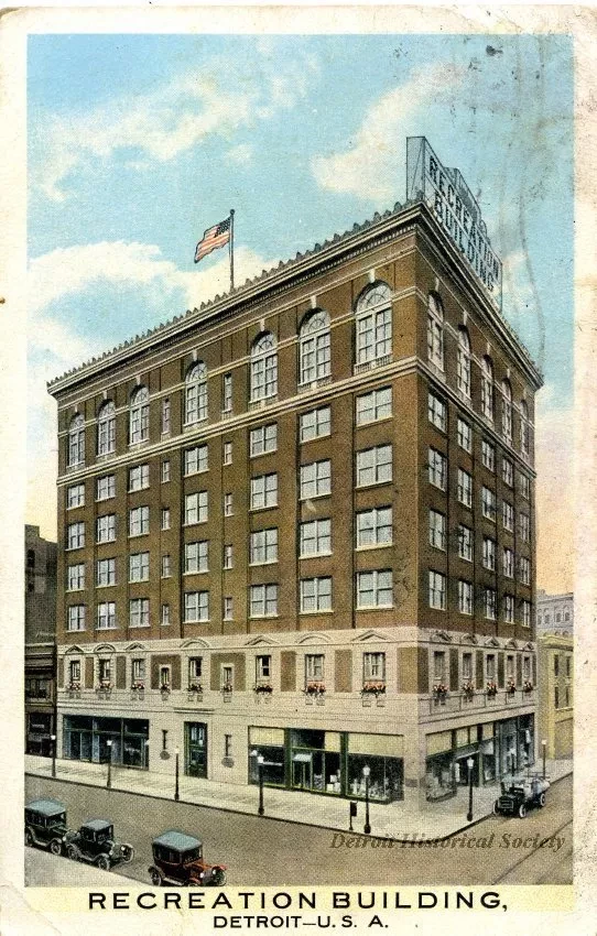 Postcard - Recreation Building
Detroit - U.S.A.