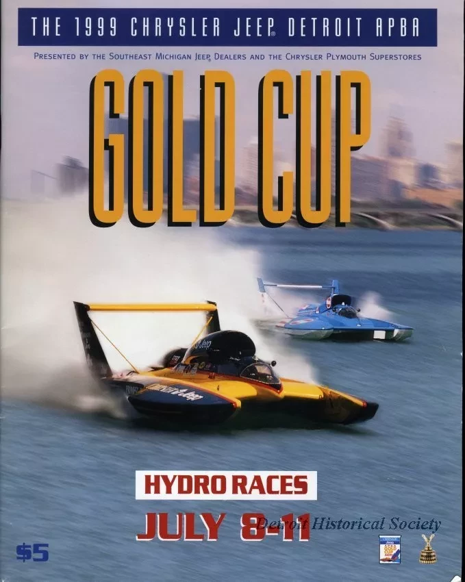 Program - Official Program, Detroit APBA Gold Cup Race, July 8 - 11,1999