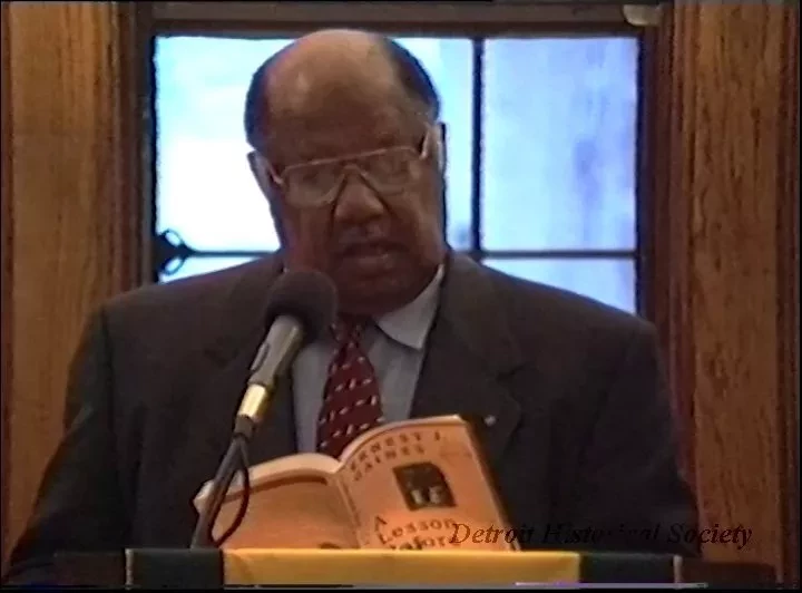 File, Digital Video - Marygrove College
Authors Lecture Series 1998
Reading/Reception Ernest J. Gaines