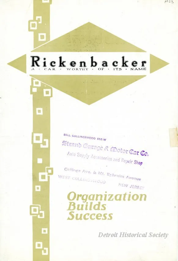 Booklet - Rickenbacker
Organization Builds Success