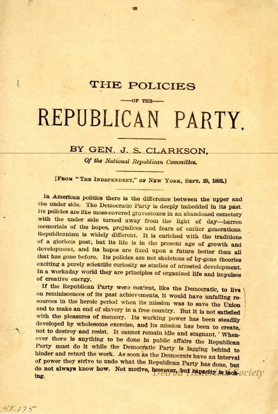 Booklet - The Policies of the Republican Party