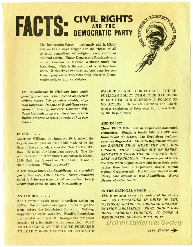 Document - Facts: Civil Rights and the Democratic Party