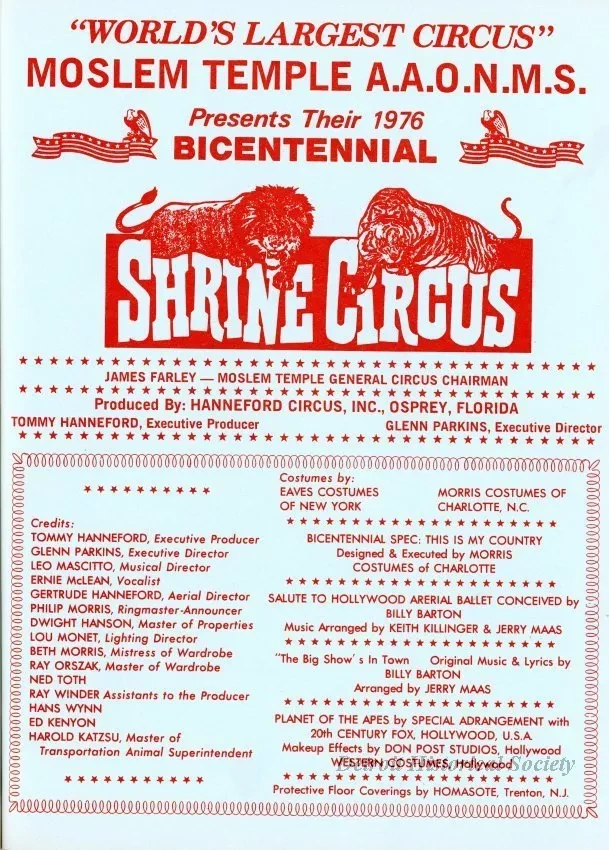 Program - Shrine Circus
1976 Souvenir Program