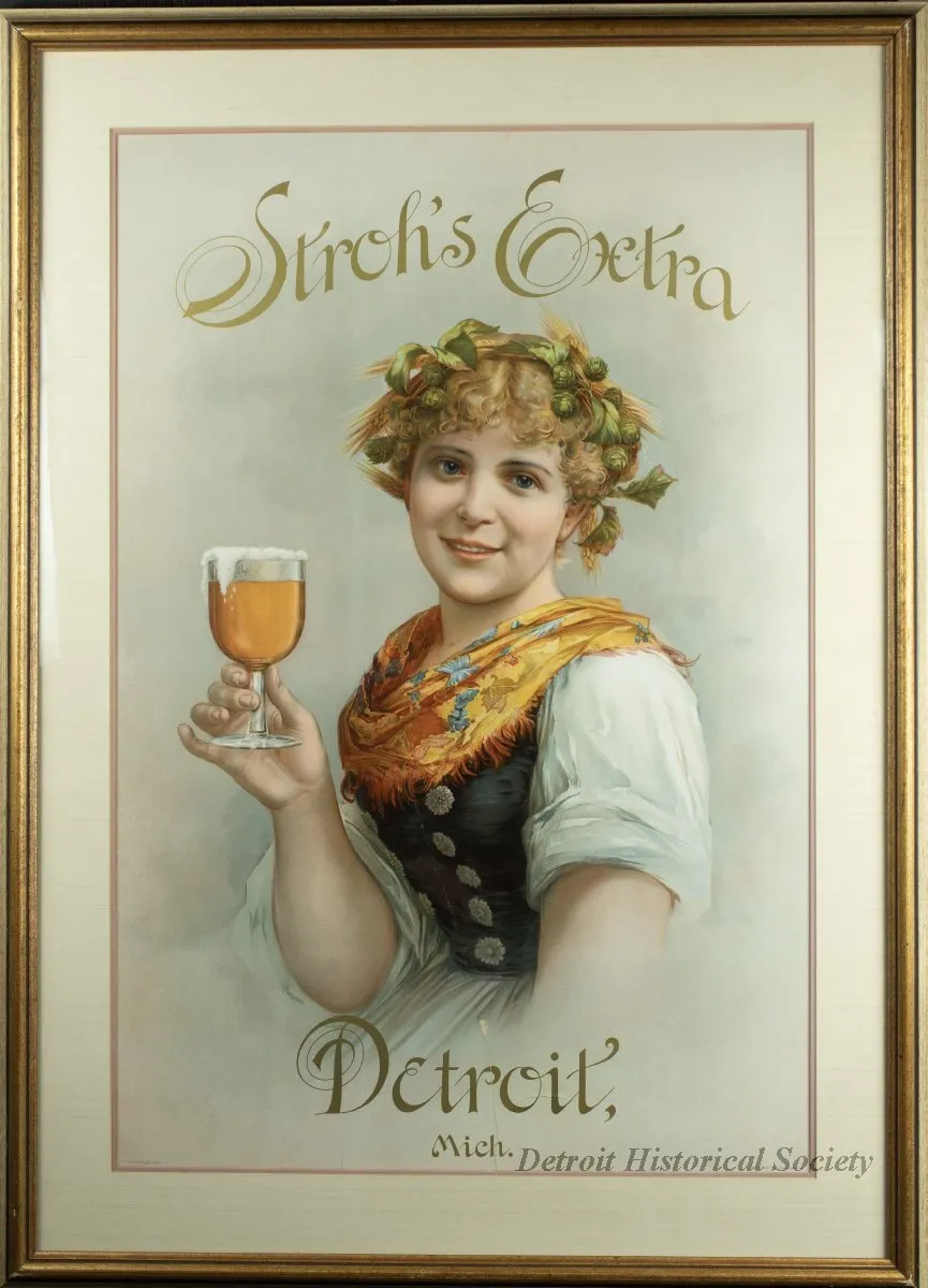 Sign, Advertising - Stroh's Extra