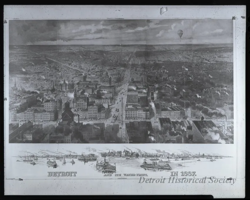 Negative, Film - Detroit and Its Water-Front, in 1887.