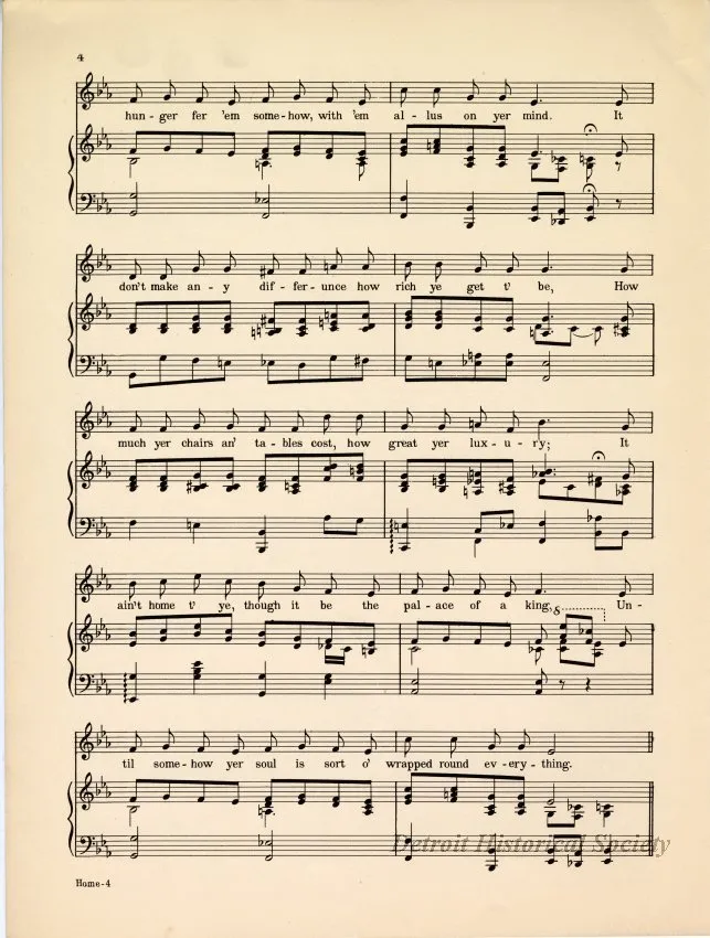 Music, Sheet - Home