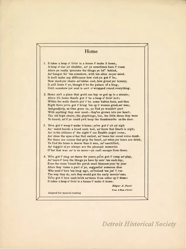 Music, Sheet - Home