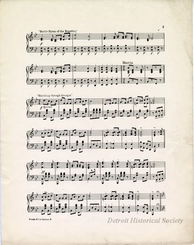 Music, Sheet - Songs of the Nation