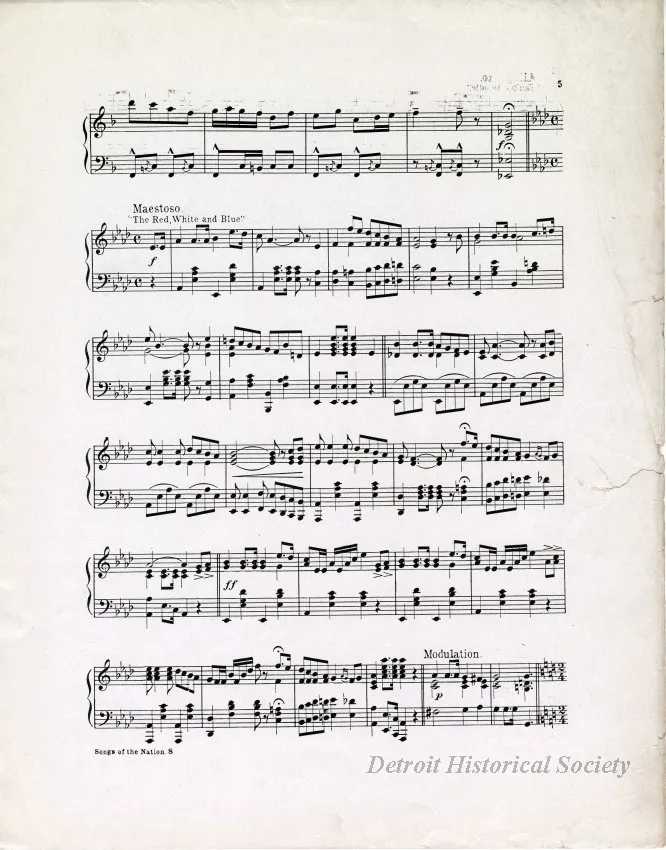 Music, Sheet - Songs of the Nation