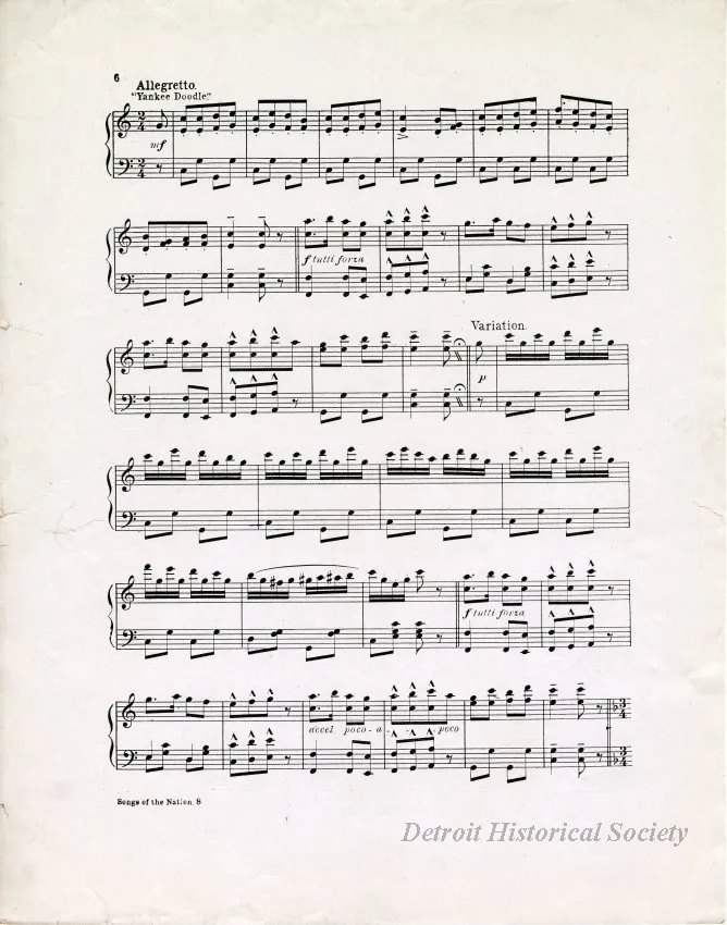 Music, Sheet - Songs of the Nation
