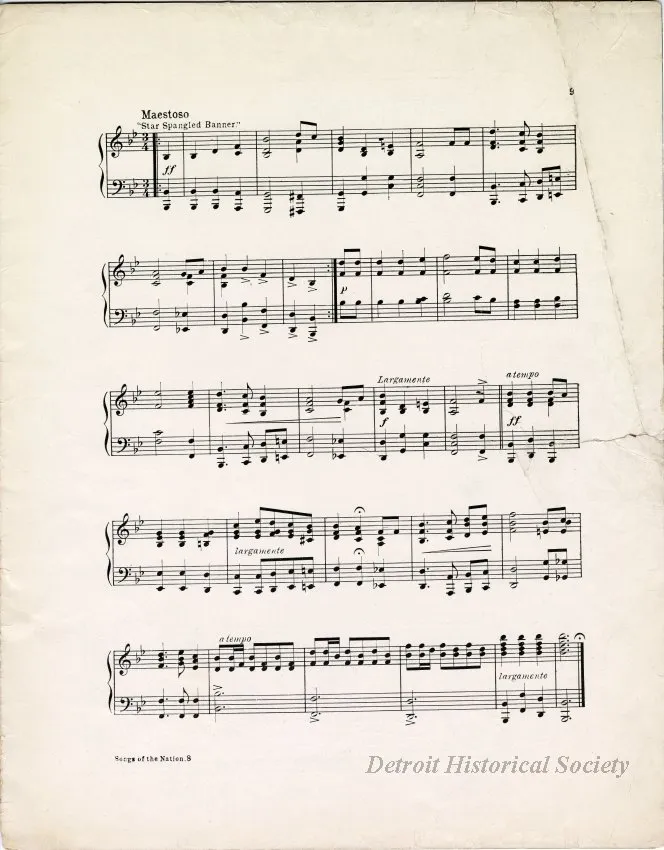 Music, Sheet - Songs of the Nation