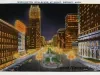Postcard - Washington Boulevard at Night, Detroit, Mich.