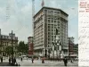 Postcard - Detroit, Mich., Majestic Building, Showing Soldiers and Sailors Monument