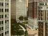 Postcard - Park Boulevard and Adams Ave. looking South, Detroit, Mich.