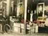 Postcard - Fruit and Vegetable Merchant's Display Stand