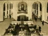 Postcard - The block-long banking room of the Main Office of Manufacturers National Bank of Detroit.
