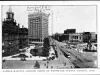 Postcard - Campus Martius, looking north on Woodward Ave, Detroit, Mich.