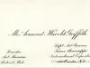 Card, Business - Mr. Armond Harold Griffith