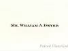 Card, Business - William A. Dwyer