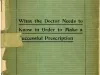 Booklet - What the Doctor Needs to Know in Order to Make a Successful Prescription