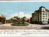 Postcard - Washington Boulevard and Hotel Cadillac, Detroit, Mich.