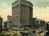 Postcard - The Majestic Building at Corner of Woodward and Michigan Avenues, one of Detroit's busy corners, Detroit, Mich.