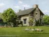 Postcard - Log Cabin, Palmer Park, Detroit, Mich.