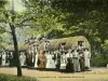 Postcard - House Made of Log, Palmer Park, Detroit, Mich.