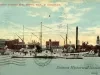 Postcard - Wolverine Training Ship, Detroit, Mich., in background.