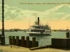 Postcard - Ferry for Windsor, Canada; foot of Woodward Ave., Detroit, Mich.