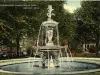 Postcard - Fountain, East Grand Circus Park, Detroit, Mich.