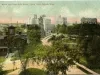 Postcard - Bird's Eye View from Grand Circus Park, Detroit, Mich.