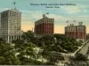 Postcard - Whitney, Statler and Tuller Hotel Buildings, Detroit, Mich.