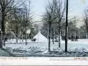 Postcard - Grand Circus Park in Winter. Detroit Mich.